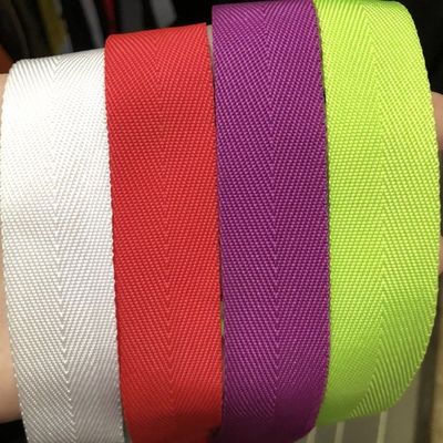 chất lượng  Herribone Polypropylene Webbing 20mm 25mm ISO14001 Pp Webbing nhà máy sản xuất