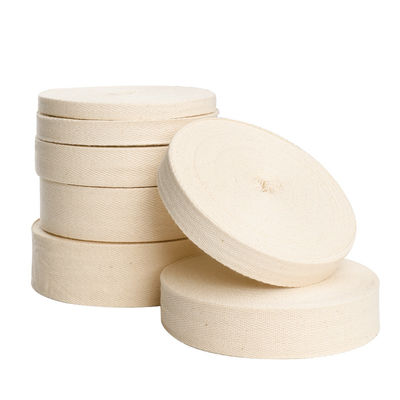 Thiết kế đơn giản Natural Cotton Ribbon 10mm-50mm Custom Printed Cotton Ribbon