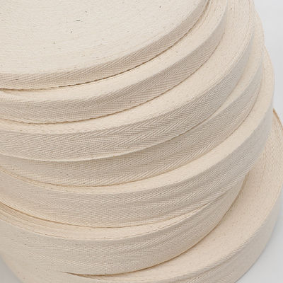 Thiết kế đơn giản Natural Cotton Ribbon 10mm-50mm Custom Printed Cotton Ribbon