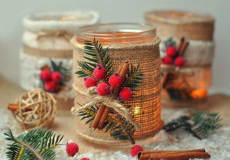 10 Yards Jute Burlap Ribbon Đơn giản Vải cắt cạnh Burlap Giáng sinh Ribbon