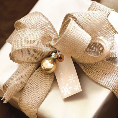 10 Yards Jute Burlap Ribbon Đơn giản Vải cắt cạnh Burlap Giáng sinh Ribbon