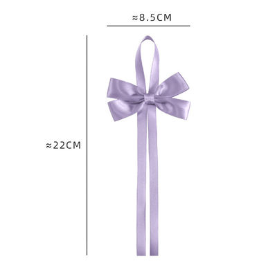 Vàng Pre Bonded Satin Ribbon Bow với Elastic Loop Satin Ribbon cho gói quà tặng