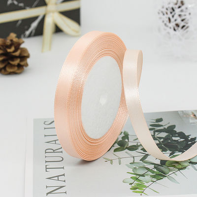 Một mặt Polyester đa dạng Nylon Satin Ribbon 100 Yards 3mm-10mm