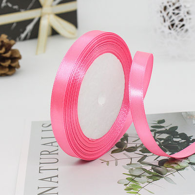 Một mặt Polyester đa dạng Nylon Satin Ribbon 100 Yards 3mm-10mm