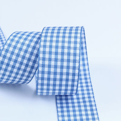 2.5cm Polyester Plaid Ribbon cho đóng gói quà tặng và hộp sô cô la Ribbon Bow trang trí