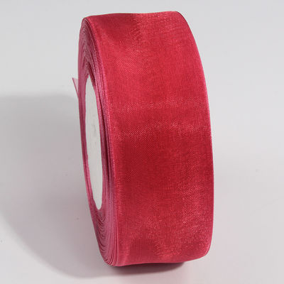 2.5cm Polyester Organza Ribbon cho DIY cung hoặc trang trí đám cưới hoặc bọc bánh