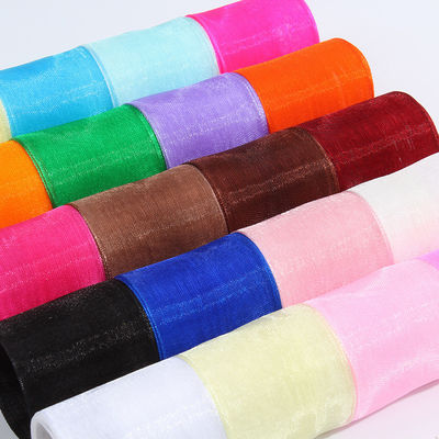 2.5cm Polyester Organza Ribbon cho DIY cung hoặc trang trí đám cưới hoặc bọc bánh