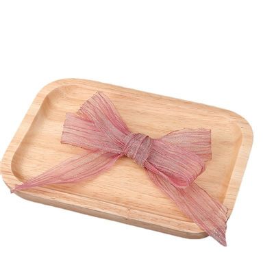 Bao bì quà 25mm Organza Ribbon Hàn Quốc 2,5cm Sheer Wired Ribbon