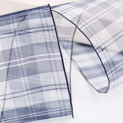 6mm-38mm Plaid Polyester Organza Ribbon cho gói quà hoa sôcôla