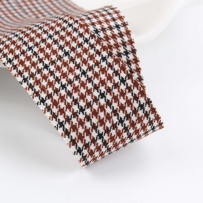 Dây nhựa polyester Red Houndstooth Ribbon 10mm-40mm Satin Poly Ribbon