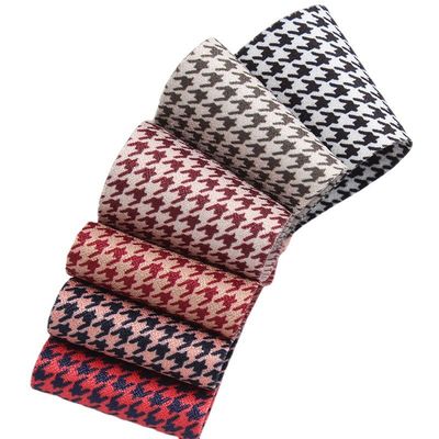 40mm Double Face Polyester Hound Stooth Ribbon cho Ribbon Bow Making và trang trí quần áo