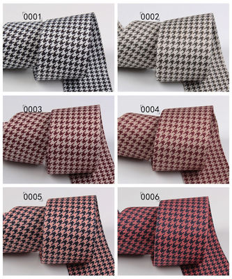 40mm Double Face Polyester Hound Stooth Ribbon cho Ribbon Bow Making và trang trí quần áo