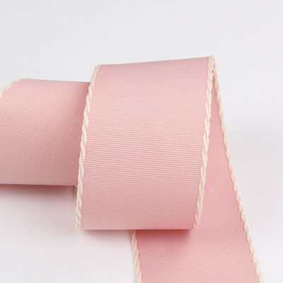 10mm-38mm Dây đan Polyester Grosgrain Ribbon ISO9001 Mô hình rắn