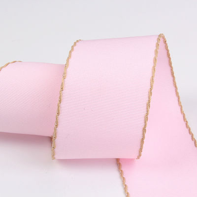 10mm-38mm Dây đan Polyester Grosgrain Ribbon ISO9001 Mô hình rắn