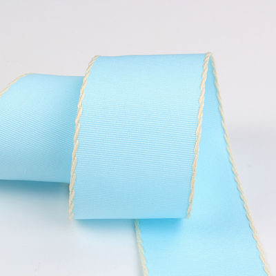 10mm-38mm Dây đan Polyester Grosgrain Ribbon ISO9001 Mô hình rắn