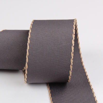 10mm-38mm Dây đan Polyester Grosgrain Ribbon ISO9001 Mô hình rắn