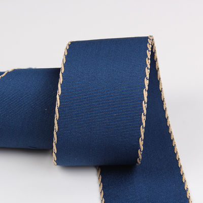 10mm-38mm Dây đan Polyester Grosgrain Ribbon ISO9001 Mô hình rắn