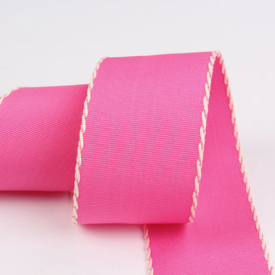 10mm-38mm Dây đan Polyester Grosgrain Ribbon ISO9001 Mô hình rắn