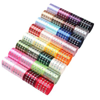 Dải băng satin bằng kim cương đơn 5mm-50mm Dải băng satin polyester