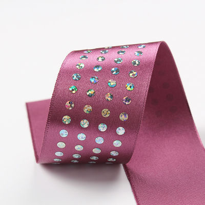 Dải băng satin bằng kim cương đơn 5mm-50mm Dải băng satin polyester