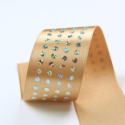 Dải băng satin bằng kim cương đơn 5mm-50mm Dải băng satin polyester