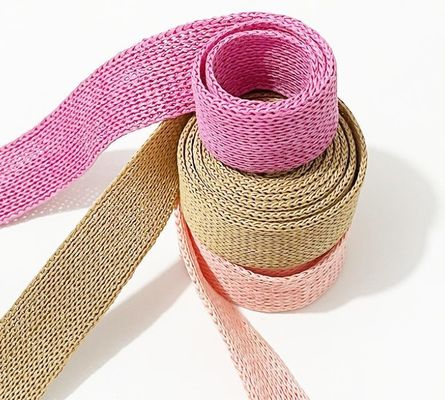 Băng giấy bọc màu hồng 2 lớp bọc quà rỗng và băng