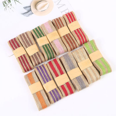 Dải sợi dây chuyền màu sắc 100% jute để trang trí