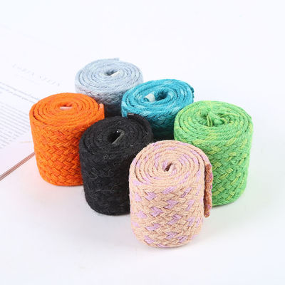 Dải băng jute đan xen màu xanh lá cây jute cho cây Giáng sinh
