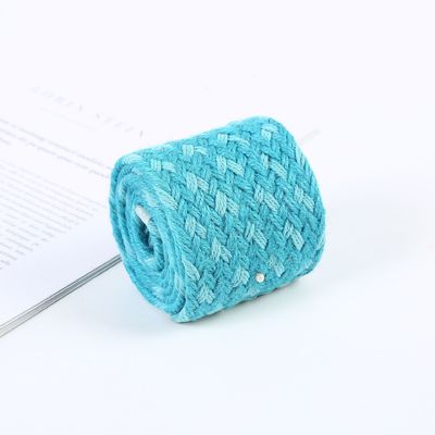 Dải băng jute đan xen màu xanh lá cây jute cho cây Giáng sinh