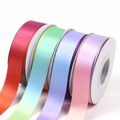 Thay đổi màu sắc dần dần Polyester Ribbon 25mm Hot Transfer Printing