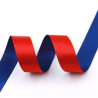 Đèn polyester hai màu Vàng hoa hồng xanh 25mm Satin Poly Ribbon