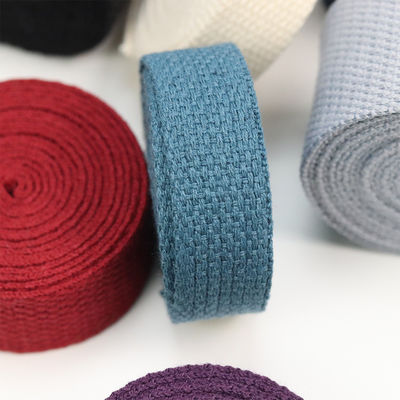 Thiết kế đơn giản Black Cotton Ribbon ODM 100 Cotton Grosgrain Ribbon