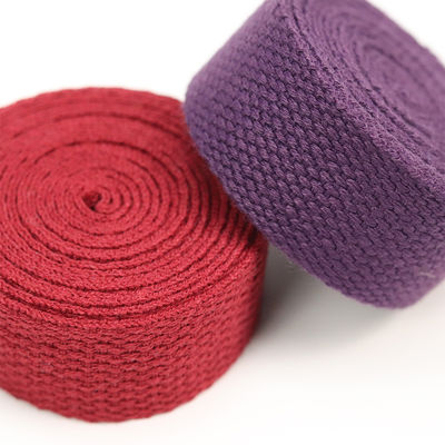 Thiết kế đơn giản Black Cotton Ribbon ODM 100 Cotton Grosgrain Ribbon