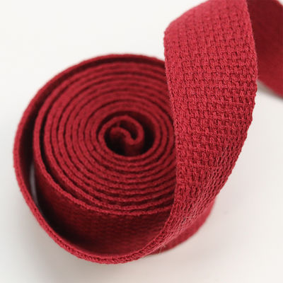 Thiết kế đơn giản Black Cotton Ribbon ODM 100 Cotton Grosgrain Ribbon