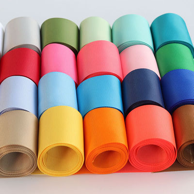 RPET tái chế polyester Grosgrain Ribbon By The Yard Chứng chỉ GRS