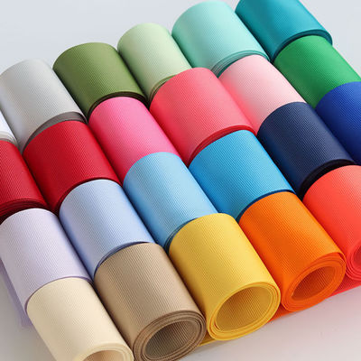 RPET tái chế polyester Grosgrain Ribbon By The Yard Chứng chỉ GRS