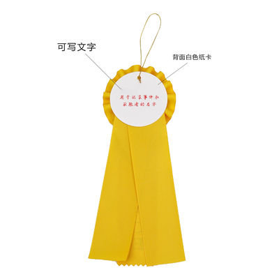Màu trắng màu xanh dương Pre Made Satin Bow Huân chương Satin Bow cho thủ công