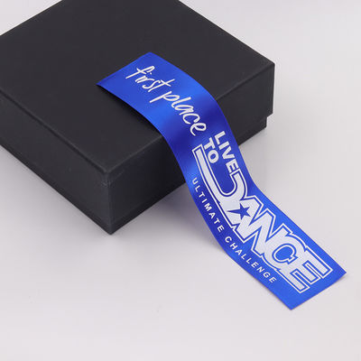 Blue Green Medal Award Ribbon Polyester Satin Custom Medal Ribbons (Băng dây huy chương màu xanh lá cây)