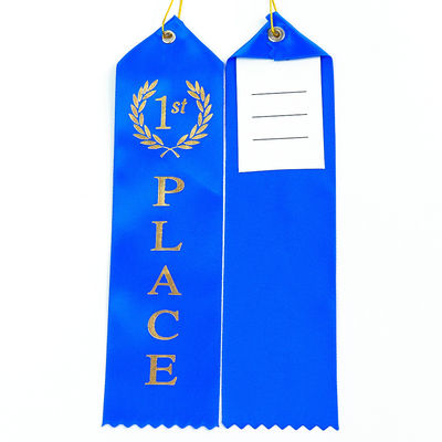 Blue Green Medal Award Ribbon Polyester Satin Custom Medal Ribbons (Băng dây huy chương màu xanh lá cây)