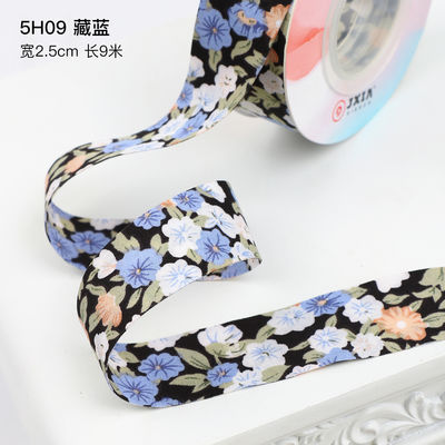 Cây hoa hoa in dải dải bông 25mm Dải quà tặng cá nhân
