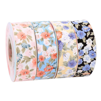 Cây hoa hoa in dải dải bông 25mm Dải quà tặng cá nhân
