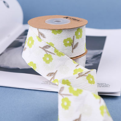 OEM Blossom Flower Art Ribbon in 40mm Custom Ribbon với Logo