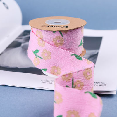 OEM Blossom Flower Art Ribbon in 40mm Custom Ribbon với Logo