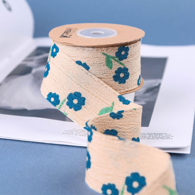 OEM Blossom Flower Art Ribbon in 40mm Custom Ribbon với Logo