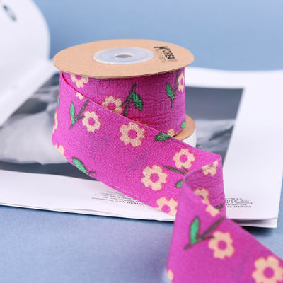 OEM Blossom Flower Art Ribbon in 40mm Custom Ribbon với Logo