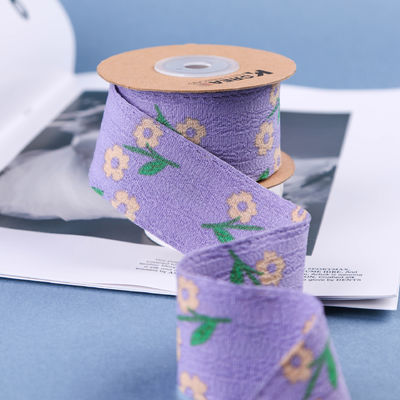 OEM Blossom Flower Art Ribbon in 40mm Custom Ribbon với Logo