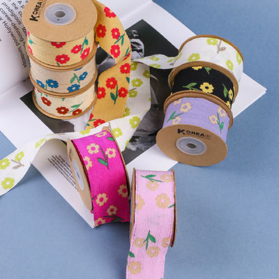OEM Blossom Flower Art Ribbon in 40mm Custom Ribbon với Logo