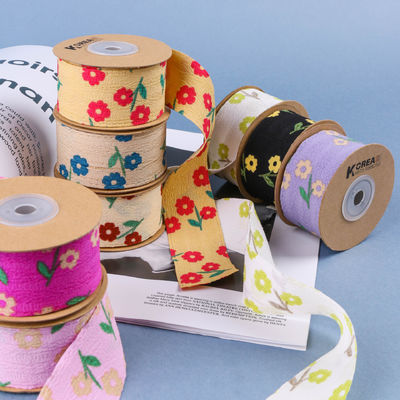 OEM Blossom Flower Art Ribbon in 40mm Custom Ribbon với Logo