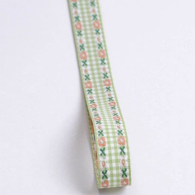 7mm-38mm Blue Ribbon được thêu ISO9001 Ribbon hoa thêu