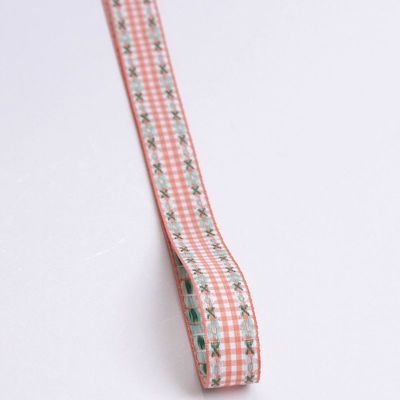 7mm-38mm Blue Ribbon được thêu ISO9001 Ribbon hoa thêu